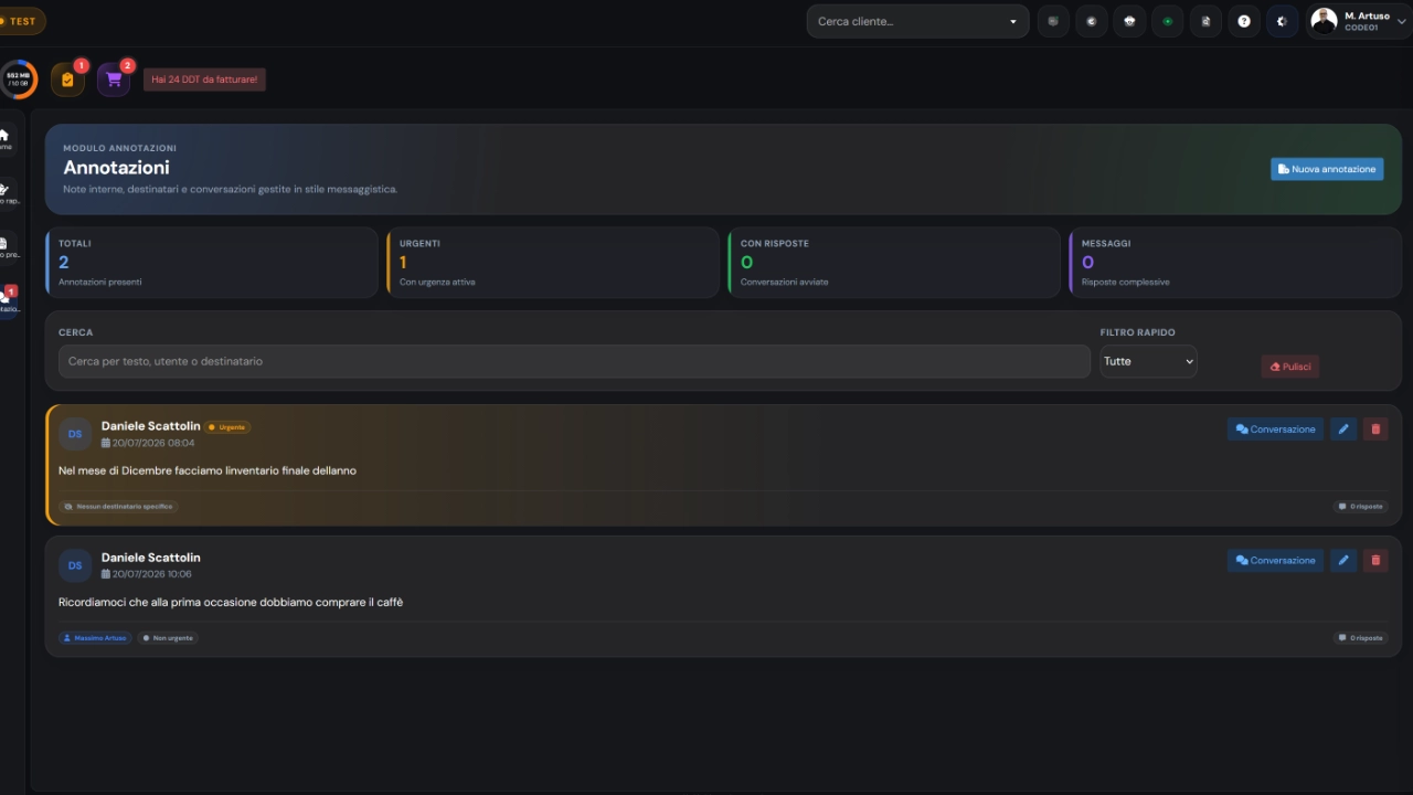 Annotazioni — Screenshot principale