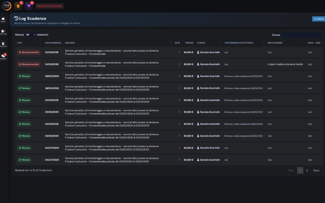 Scadenziario — Screenshot 1